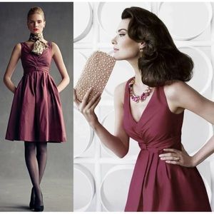 Banana Republic Betty Fit Flare Taffeta Dress The Mad Men Collection Size 6 M